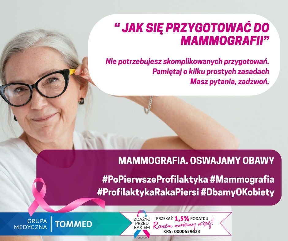 Mammografia - oswajamy obawy. Zobacz szczeg&oacute;ły na stronie Fundacji
